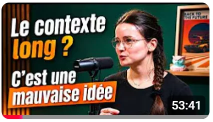 Miniature vidéo — Le contexte long ? C'est une mauvaise idée